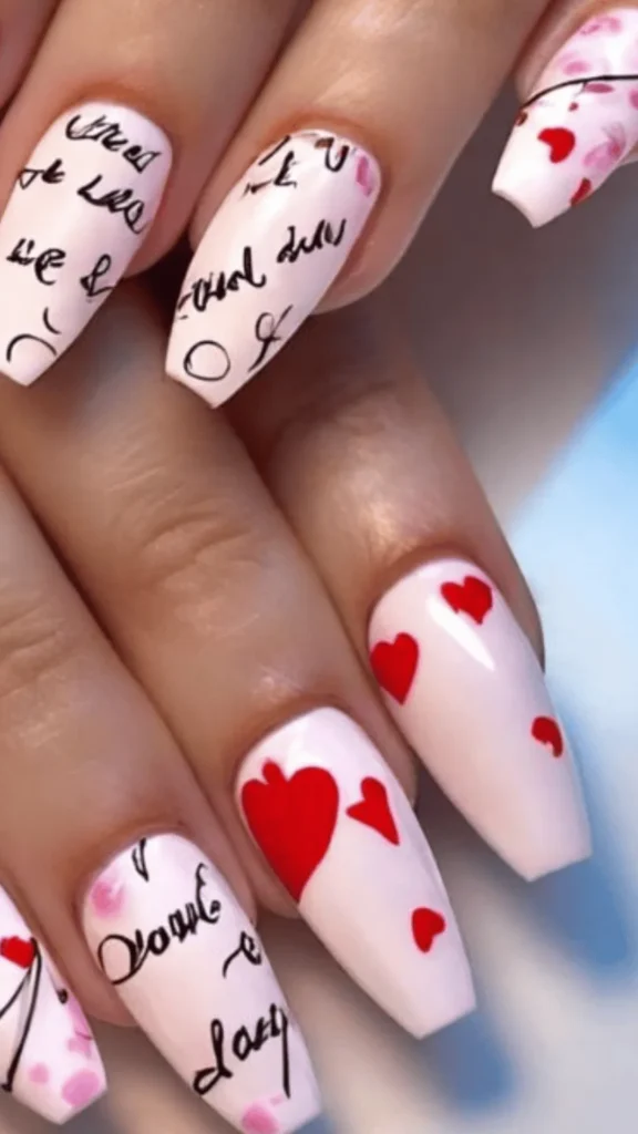 Cursive Love Notes & Hearts