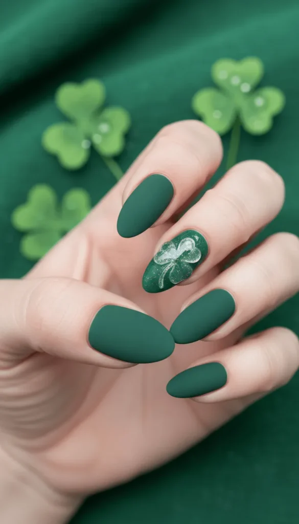 Glitter Shamrock Accent