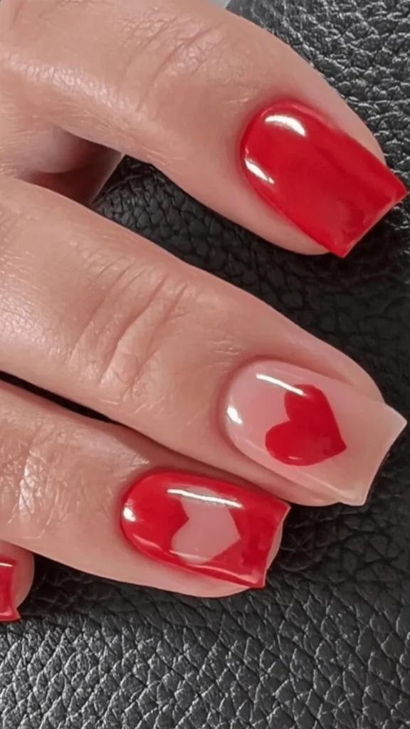 Red Heart Negative Space