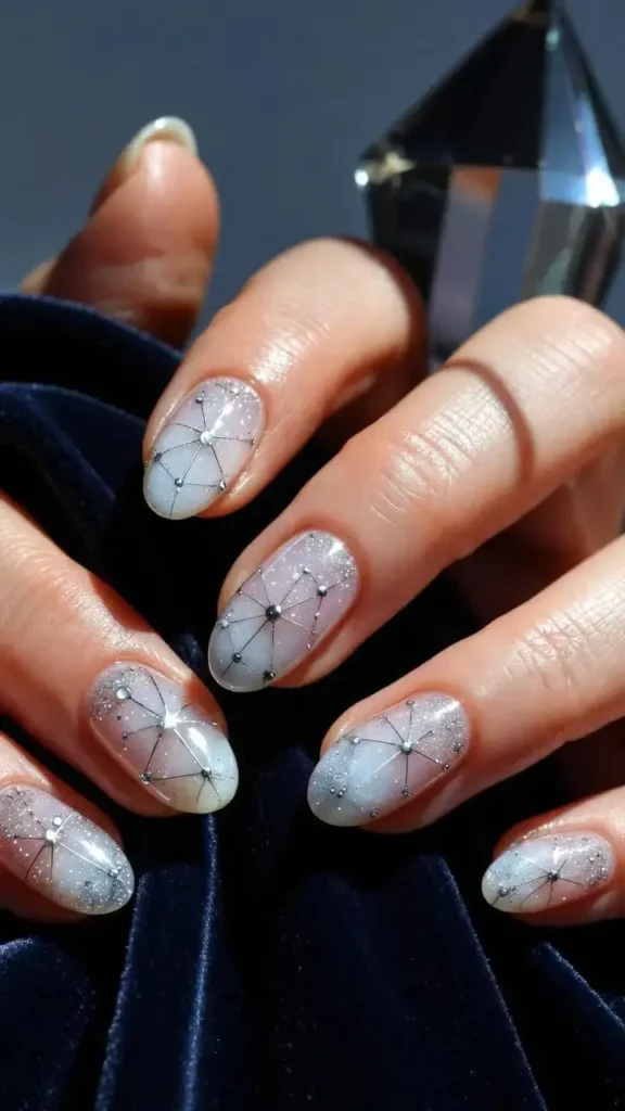 Celestial Constellation Nail Art