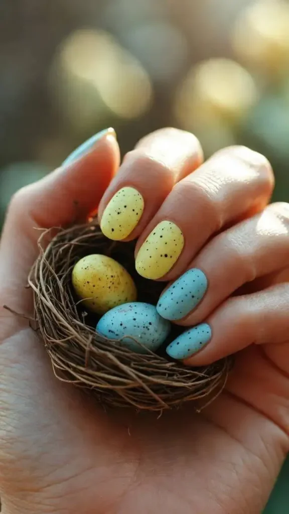 Speckled Egg Nails