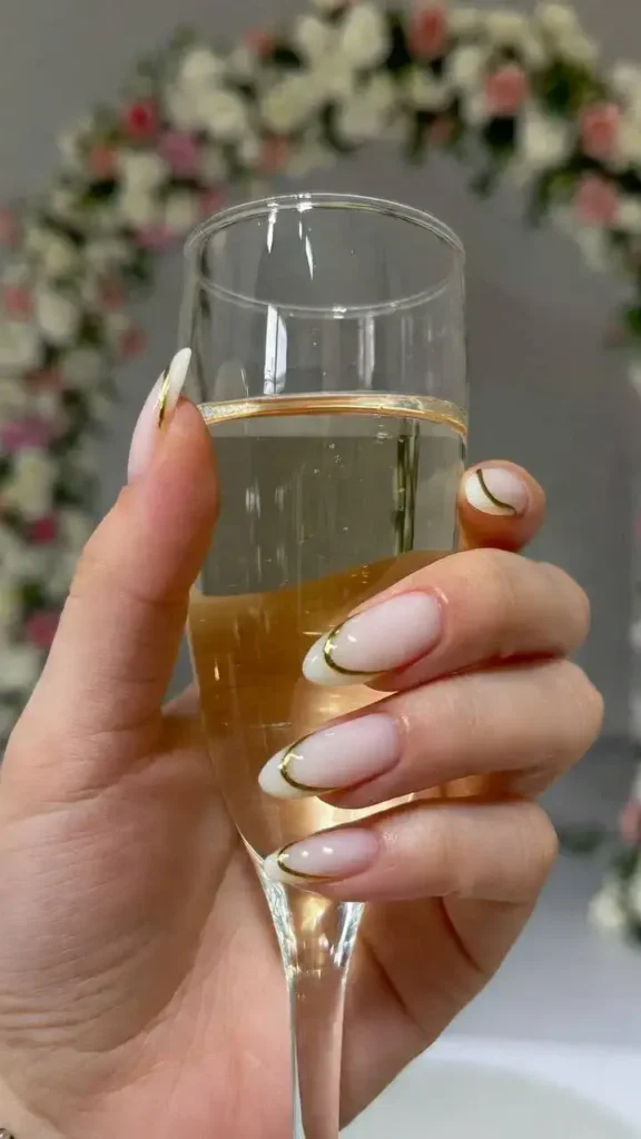 Gold French Tip Nails 2026