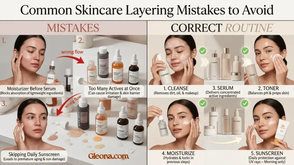 Common Skincare Layering Mistakes to Avoid