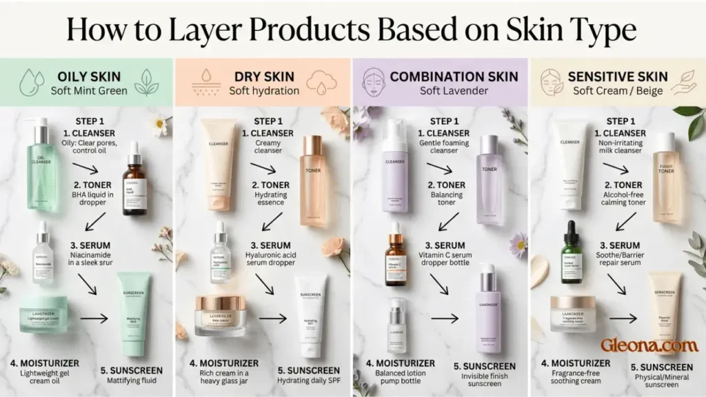 How to Layer Products Based on Skin Type