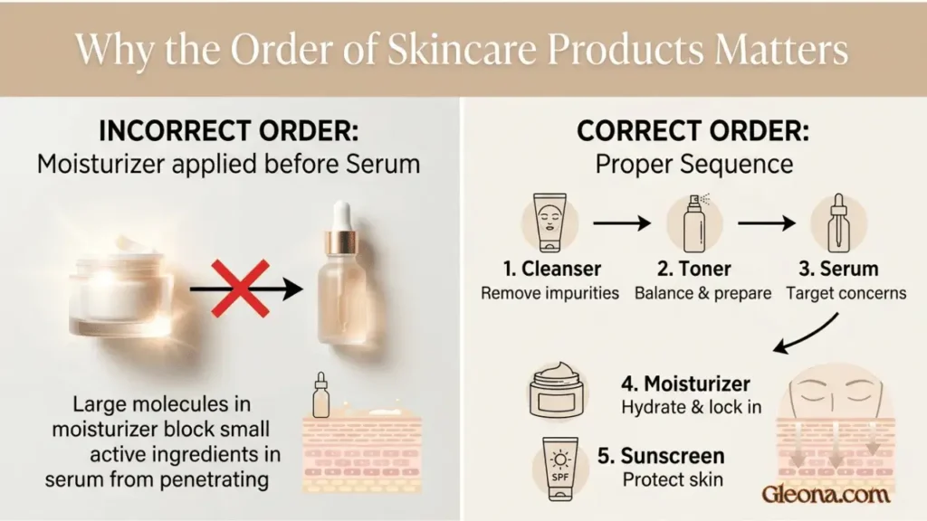 Why the Order of Skincare Products Matters